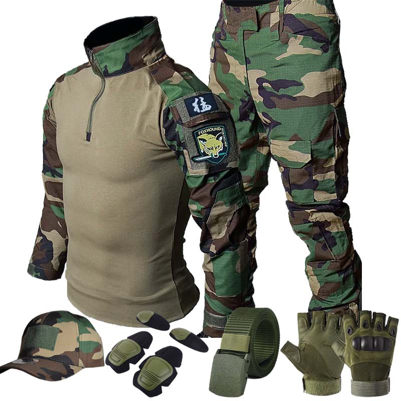 Hunting Outdoor Shirts - طقم زي تكتيكي للتدريب والصيد في