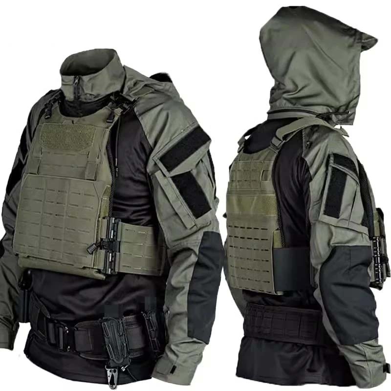 Hunting Outdoor Shirts - طقم قميص وبنطلون تكتيكي للرجال بنمط