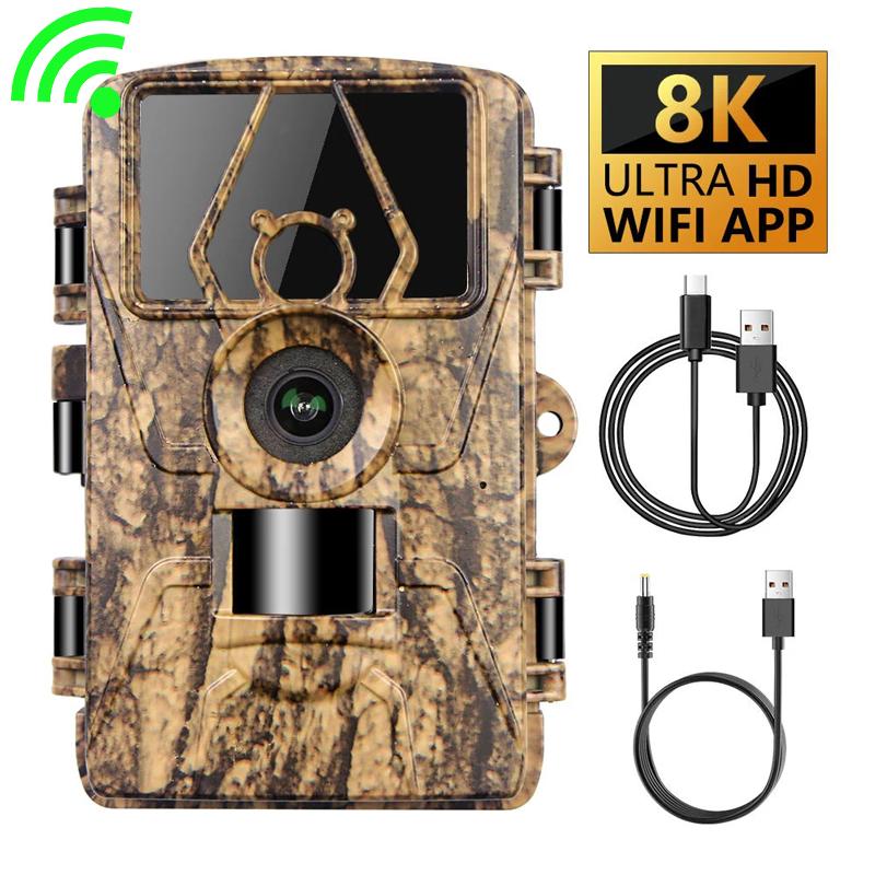 كاميرا تتبع واي فاي 8k Pr801w  - مراجعة Outdoor Hunting Camera Wifi وسعره